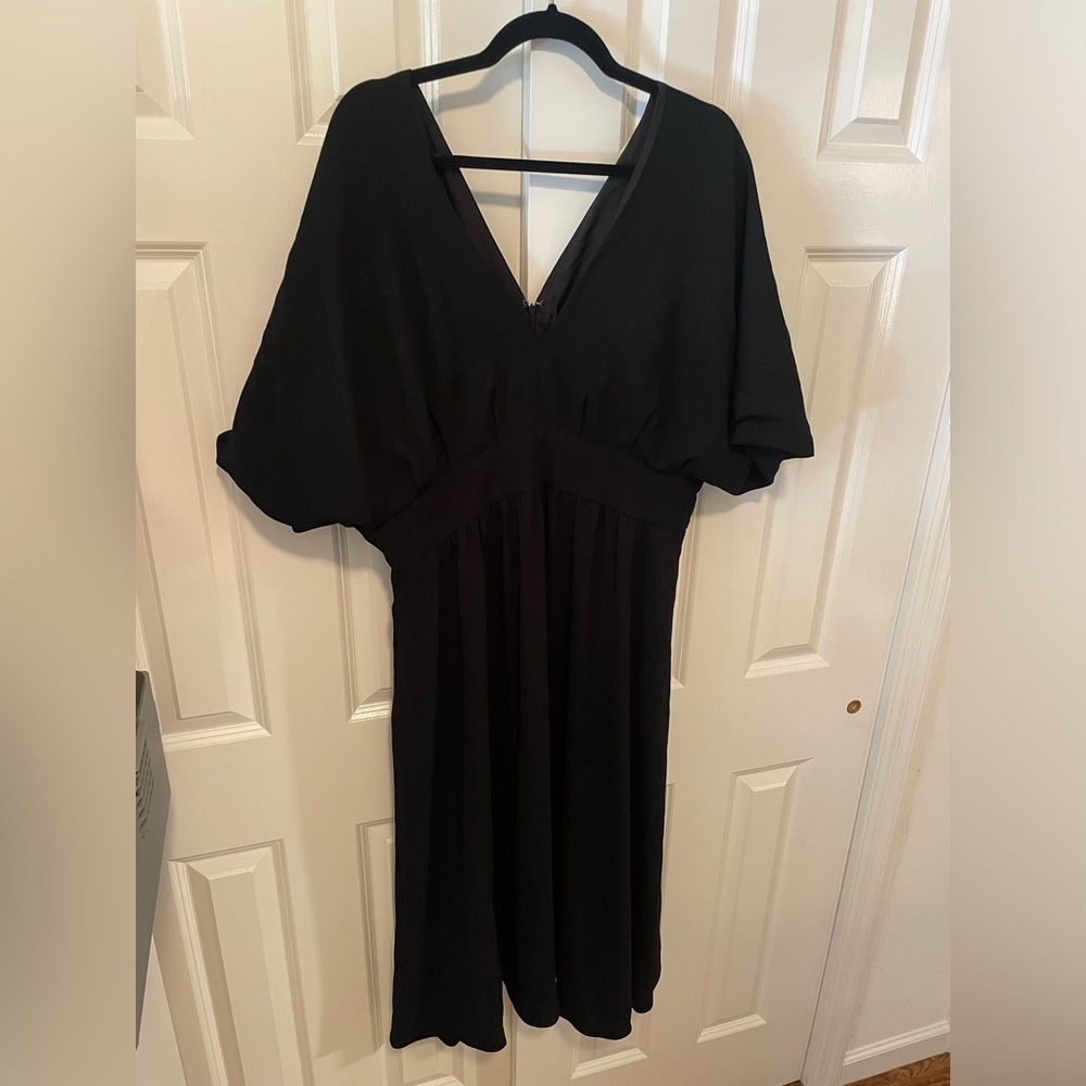 Alexia Admor August Draped Midi Fit and Flare Dress (Plus Size) 1x
